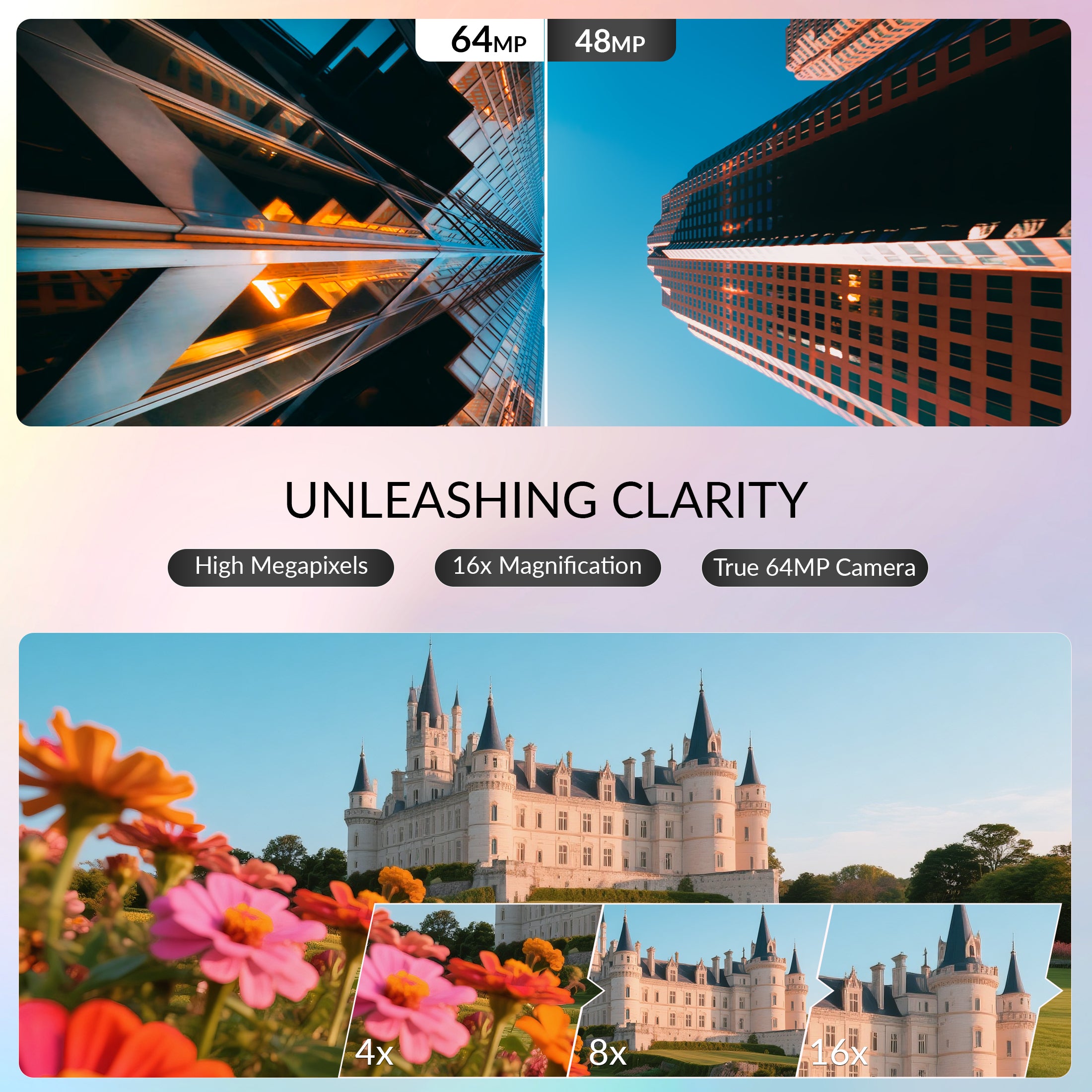 NBD 64MP 5K Autofocus Digital Camera with WiFi and App Control, 16X Zoom, Anti-Shake, and Flash – Compact Vlogging and Travel Camera with SD Card and 2 Batteries