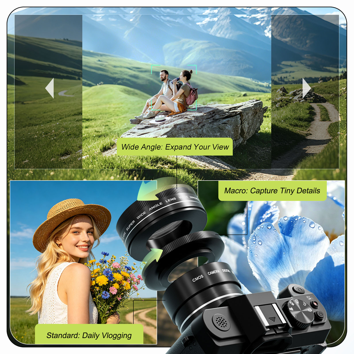 5K Digital Camera With 16X Digital Zoom