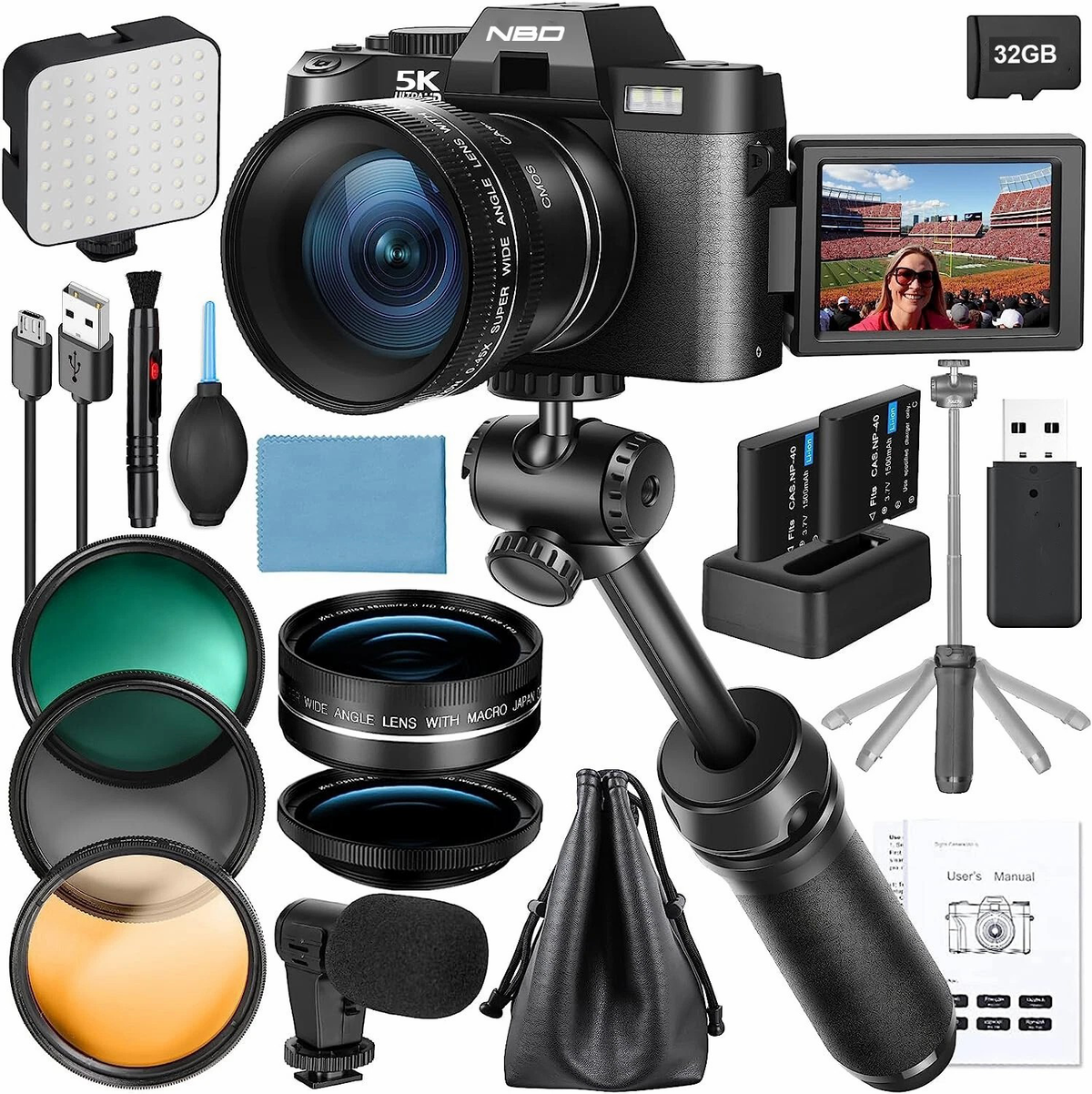 5K Digital Camera With 16X Digital Zoom