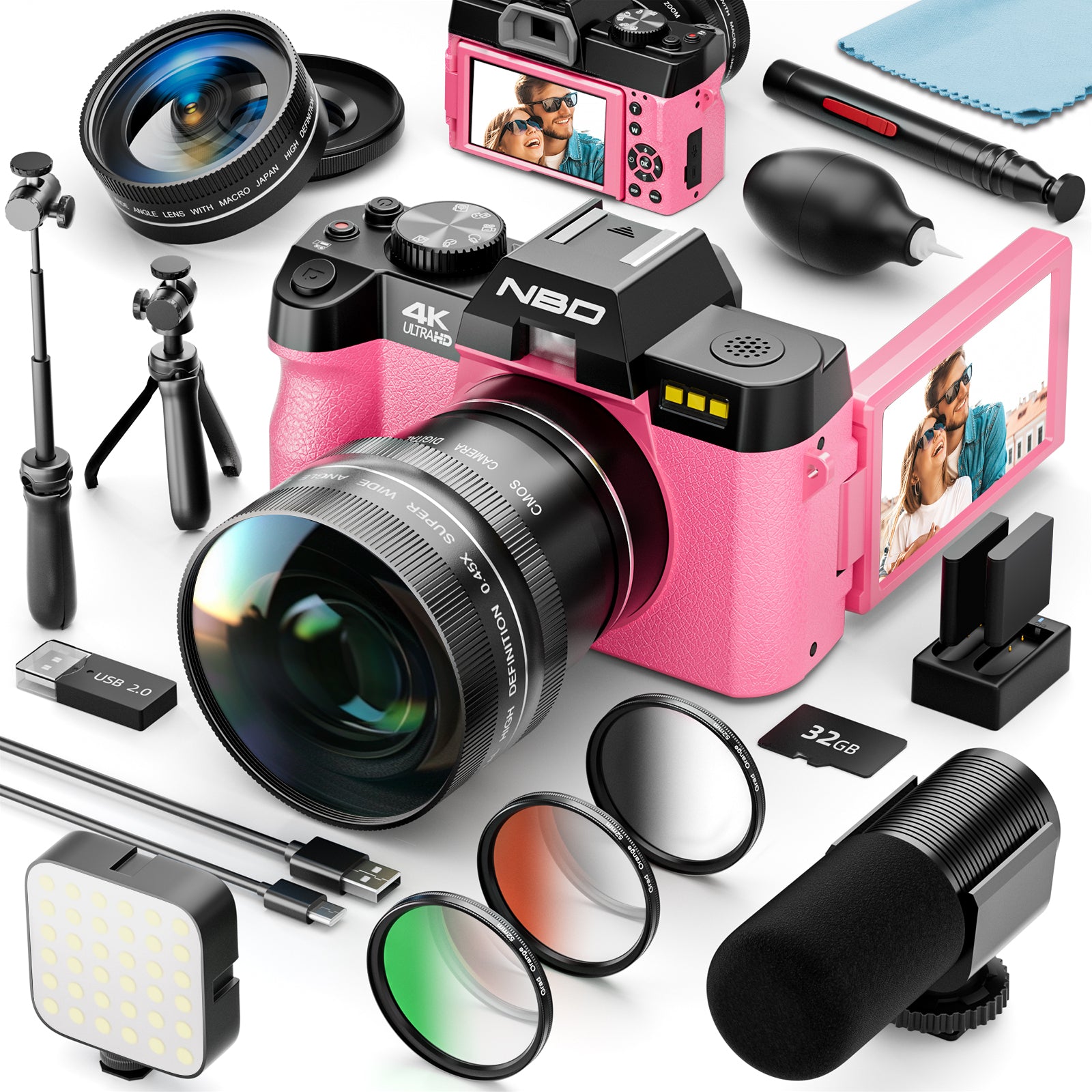 4K Digital Camera With 16X Digital Zoom