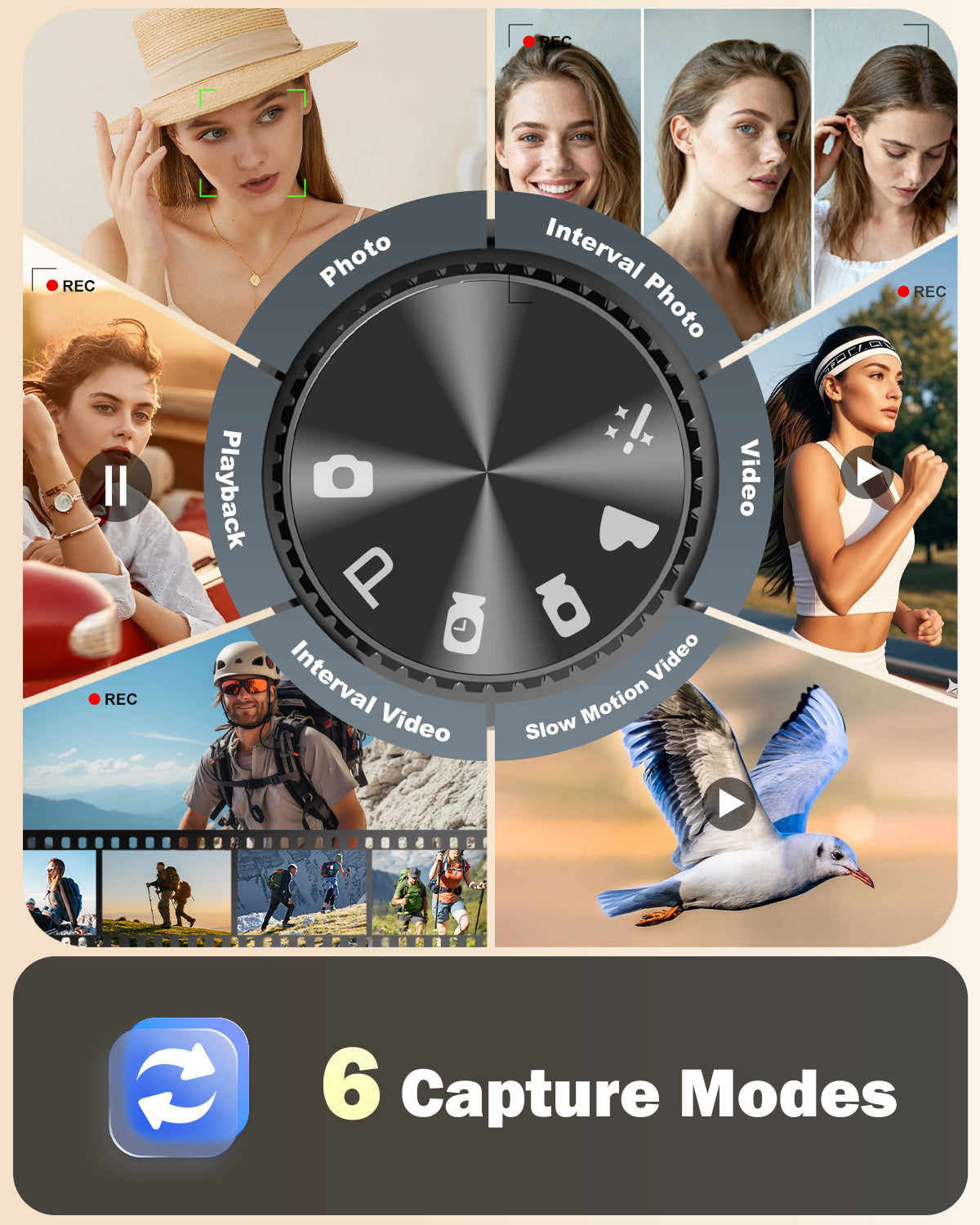 NBD 4K Digital Camera for Photography, 64MP Autofocus Vlogging Camera for YouTube with 32GB TF Card