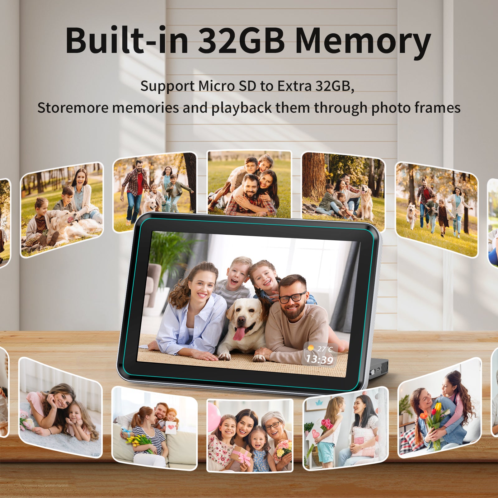 NBD WiFi Digital Picture Frame,10.1" IPS HD Touch Screen Digital Photo Frame, Share Photos/Videos Instantly via Free App