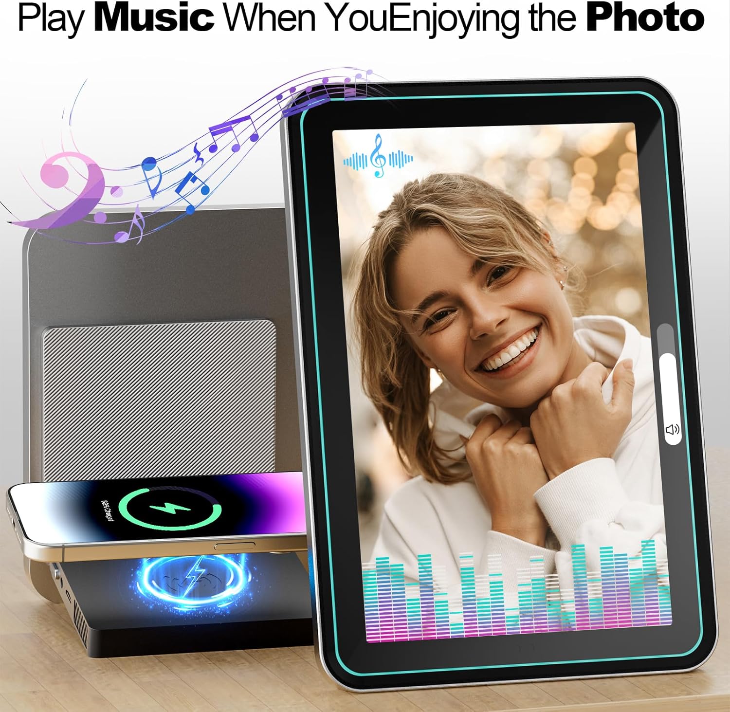 NBD WiFi Digital Picture Frame,10.1" IPS HD Touch Screen Digital Photo Frame, Share Photos/Videos Instantly via Free App,Built in 32GB Memory,Gifts for Birthday, Wedding, Mom, Black