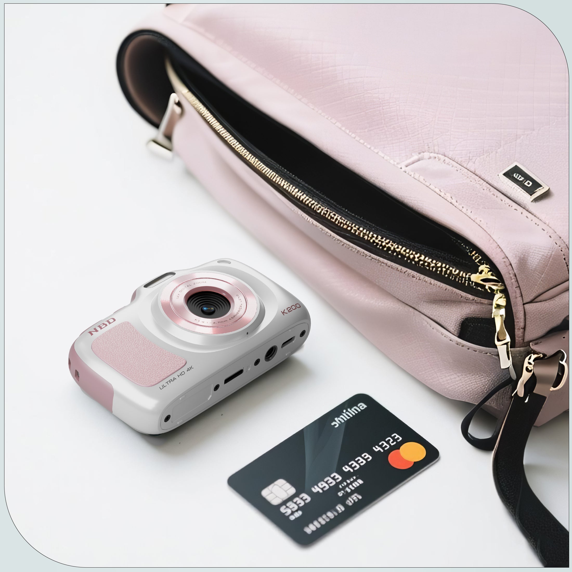 64MP 4K Digital Camera for Photography with Autofocus, 16X Zoom, Compact Design, Includes 32GB SD Card