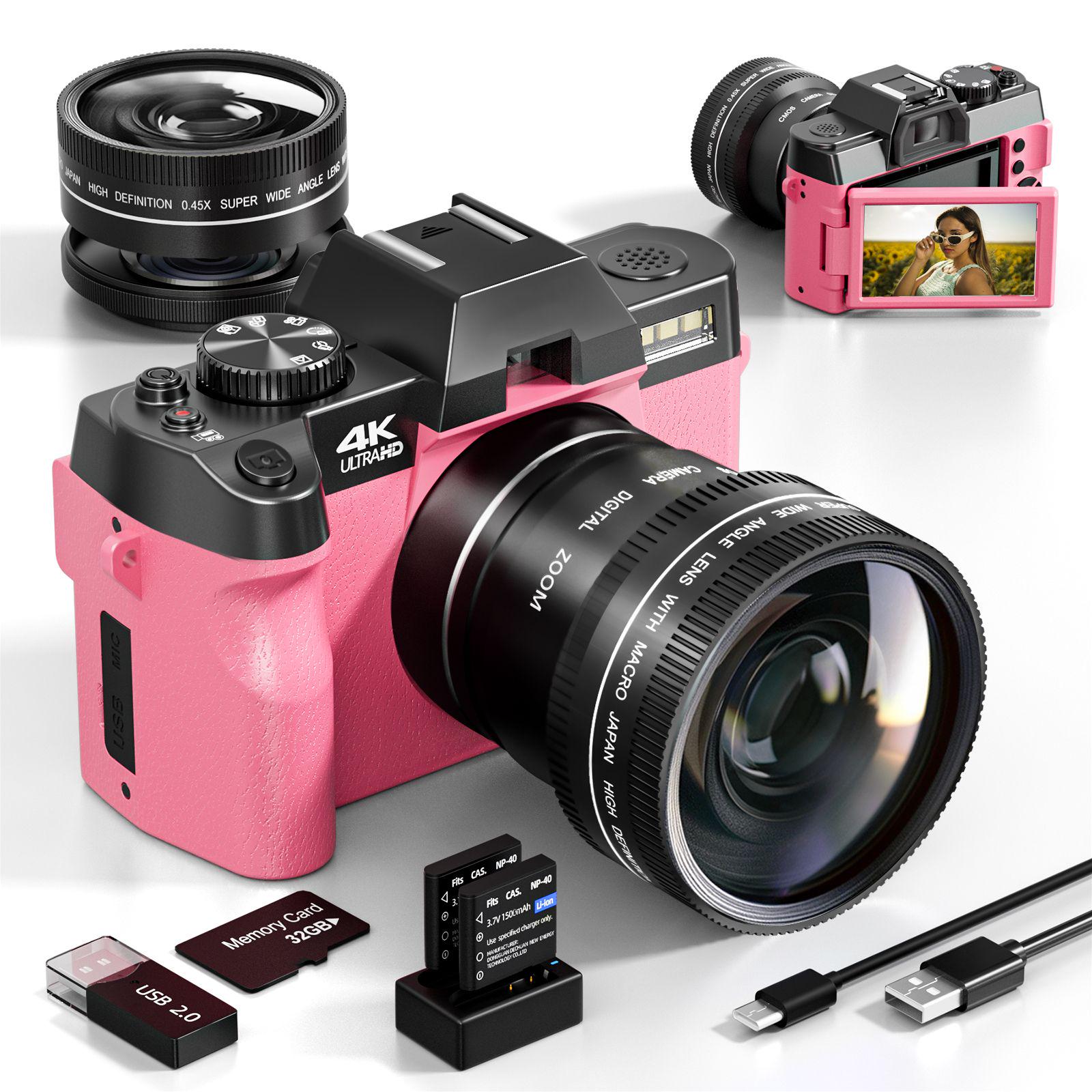 4K Digital Camera With 16X Digital Zoom
