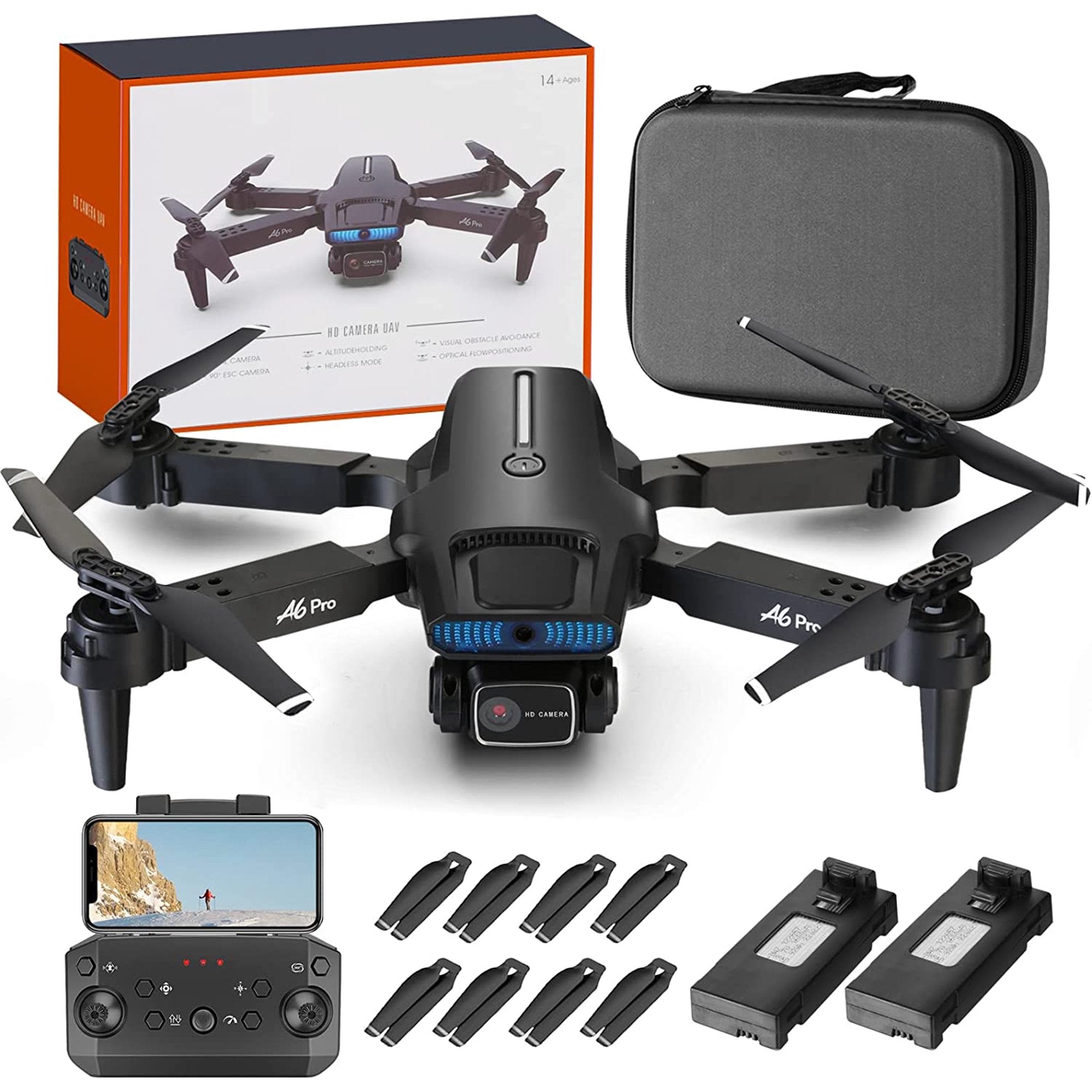 NMY A6 Pro GPS Drone - 2K HD Camera, WiFi FPV, 40mins Flight, Multiple Modes