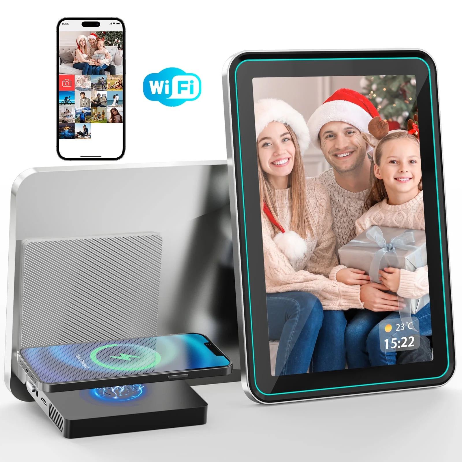 NBD WiFi Digital Picture Frame,10.1" IPS HD Touch Screen Digital Photo Frame, Share Photos/Videos Instantly via Free App