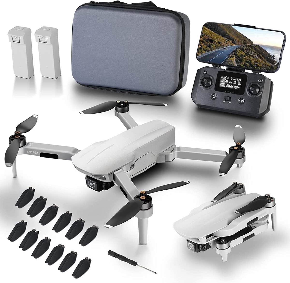 HHD Drone with Camera 4K for Adults, Easy GPS Quadcopter for Beginner with 40mins Flight Time, Brushless Motor, 5GHz Transmission, Auto Return Home