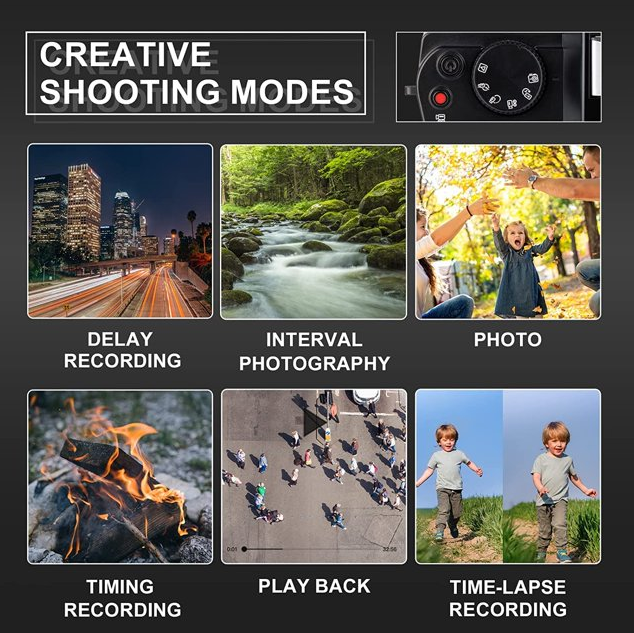 NBD Digital Camera for Photography 4K 48MP Vlogging Camera for YouTube with 32GB TF Card