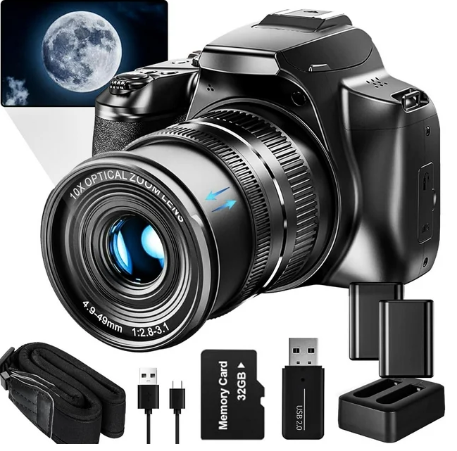 NBD Digital Camera 64MP 4K Video Camera Youtube Vlogging Camera for Photography with 40X Zoom