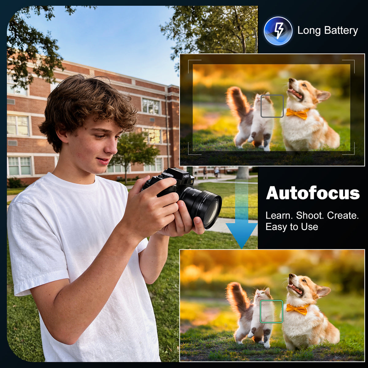 5K Digital Camera  With 16X Digital Zoom