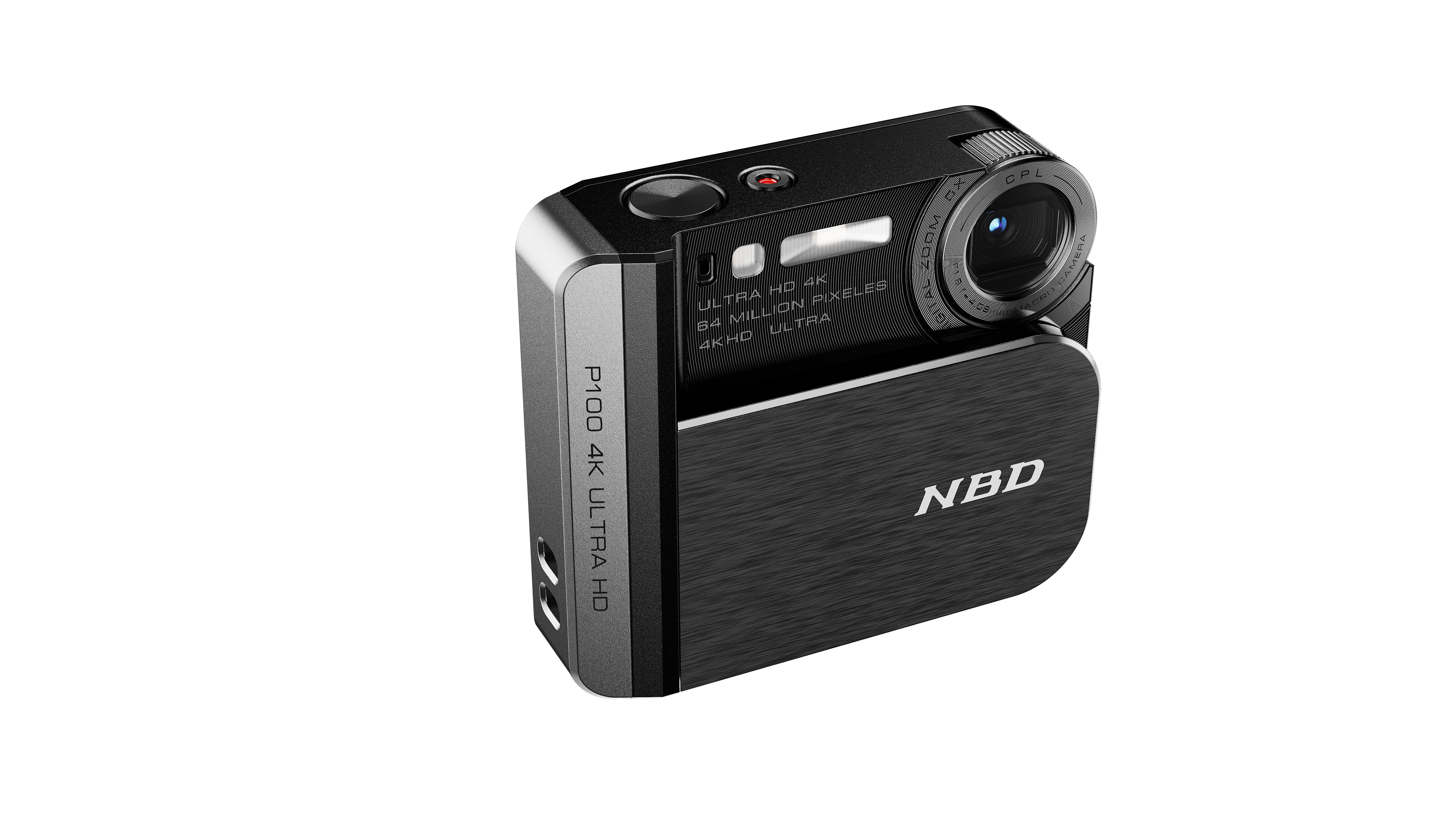 NBD 4K Pocket Camera, 64MP Ultra HD Digital Camera with 16X Zoom, Compact Portable Vlogging Camera for Travel & YouTube