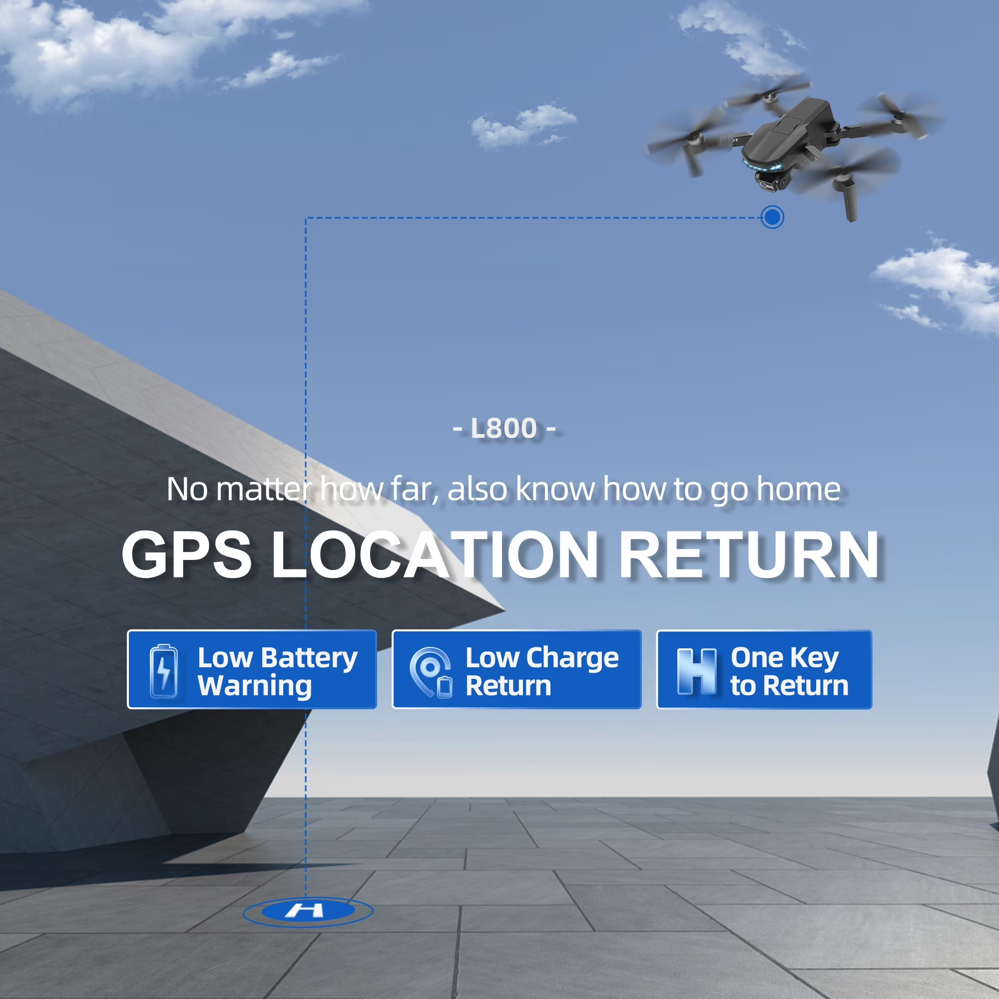 HHD Drone with Camera 4k for Adults,5G WiFi FPV Live Transmission, 50 Minutes Flight Time, Black