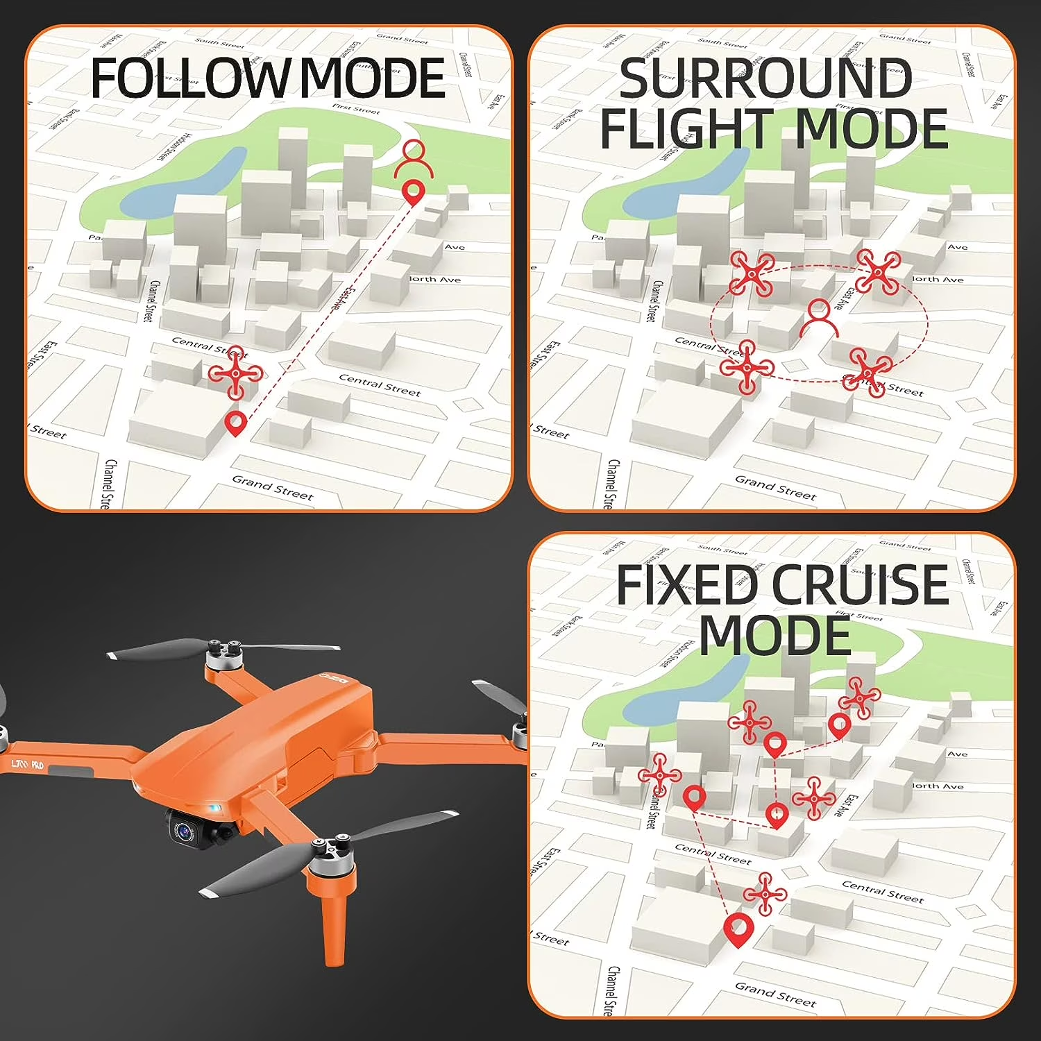 Remote Controlled Aerial Drones w/ Accessories Included