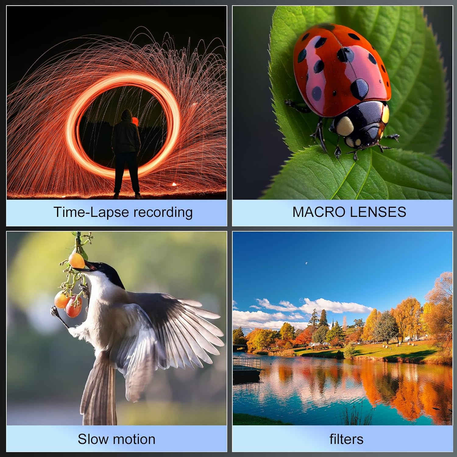 NBD 48MP 4K Digital Camera with 16X Zoom, WiFi App Control, Flip Screen, 2 Batteries & 32GB Card