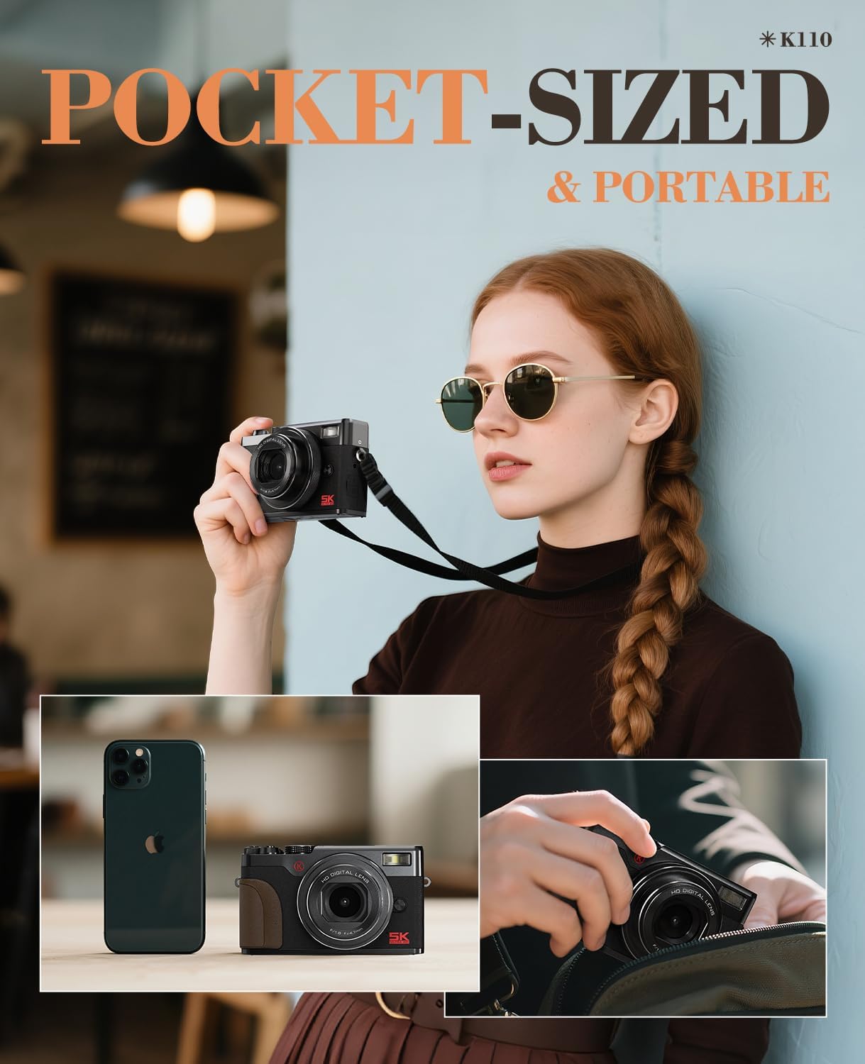 5K 64MP Digital Cameras for Photography