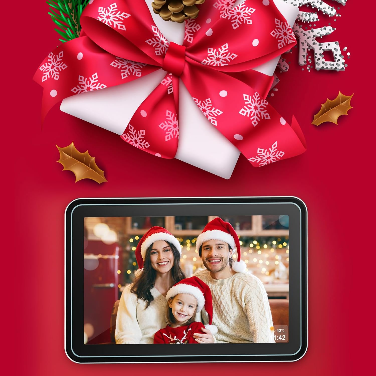 NBD WiFi Digital Picture Frame,10.1" IPS HD Touch Screen Digital Photo Frame, Share Photos/Videos Instantly via Free App，Built in 32GB Memory，Gifts for Birthday, Wedding, Mom, Black