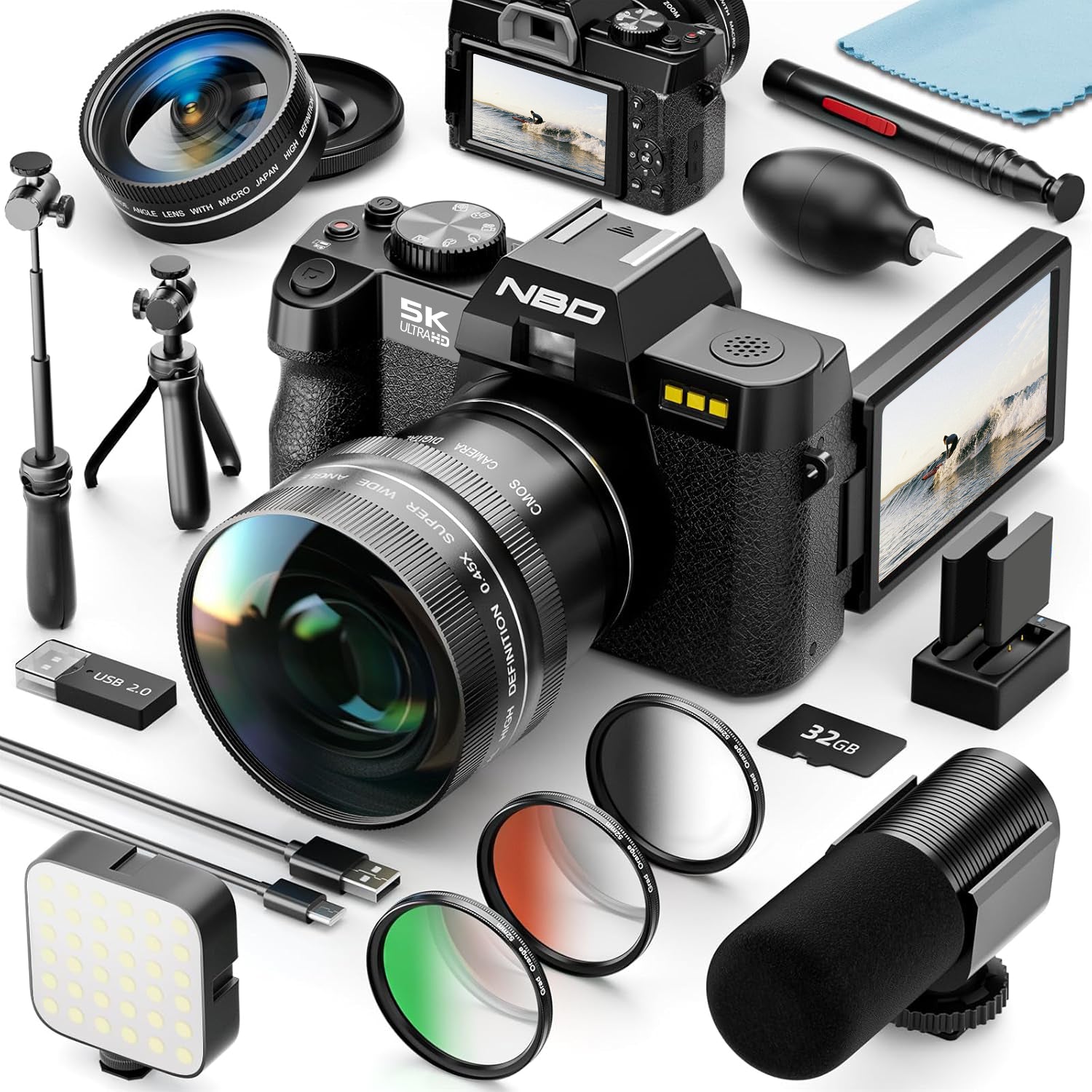 5K Digital Camera  With 16X Digital Zoom