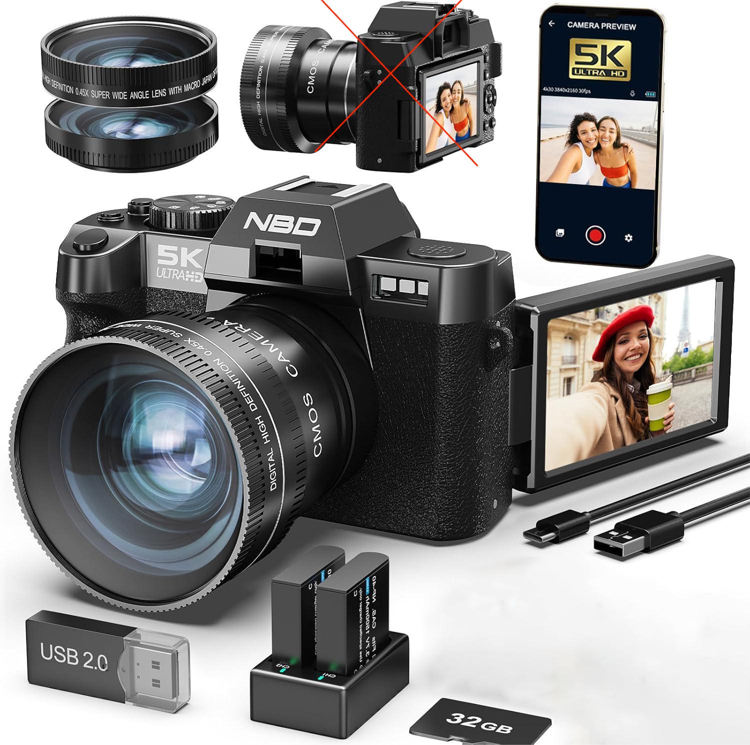 5K Digital Camera  With 16X Digital Zoom