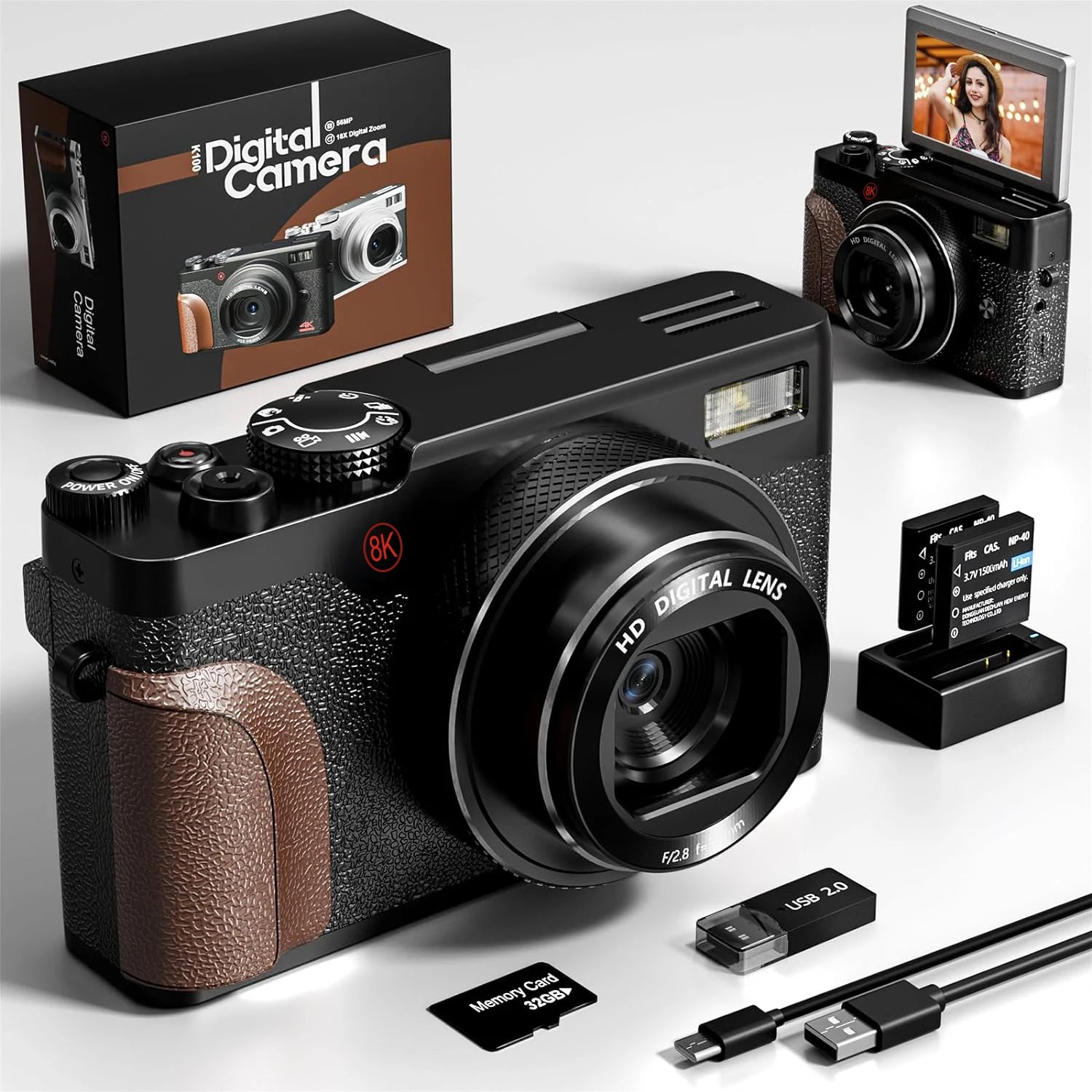 8K 64MP Digital Cameras for Photography