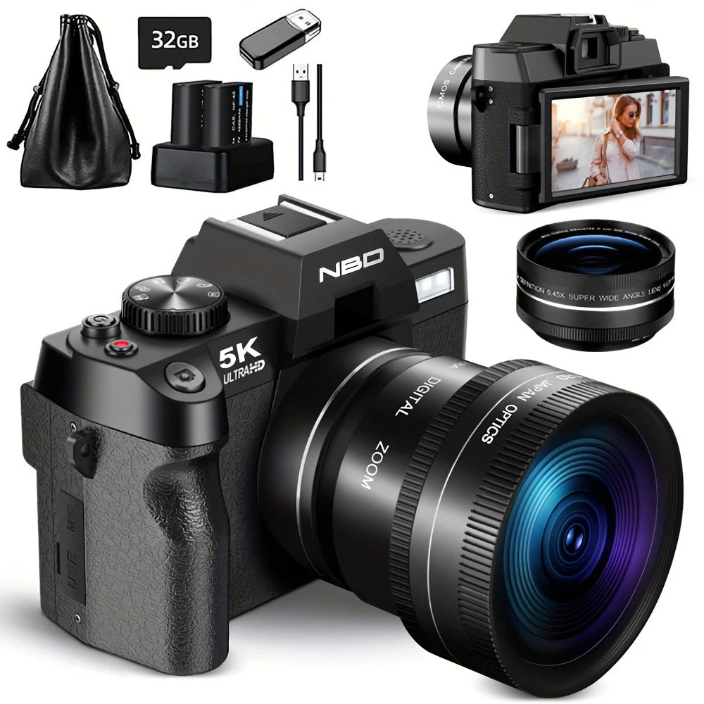 5K Digital Camera With 32GB SD Card
