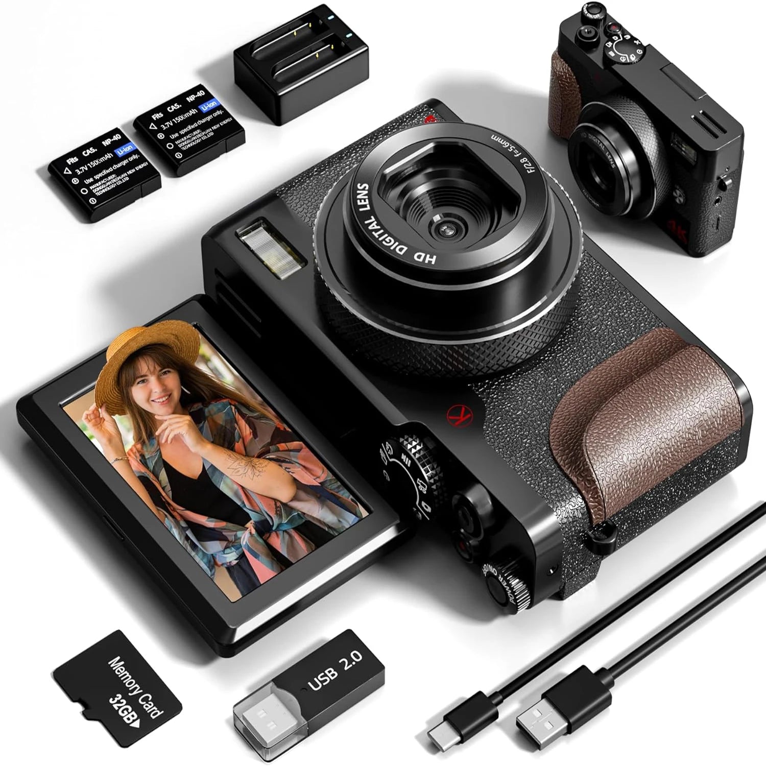 4K 56MP Digital Cameras for Photography