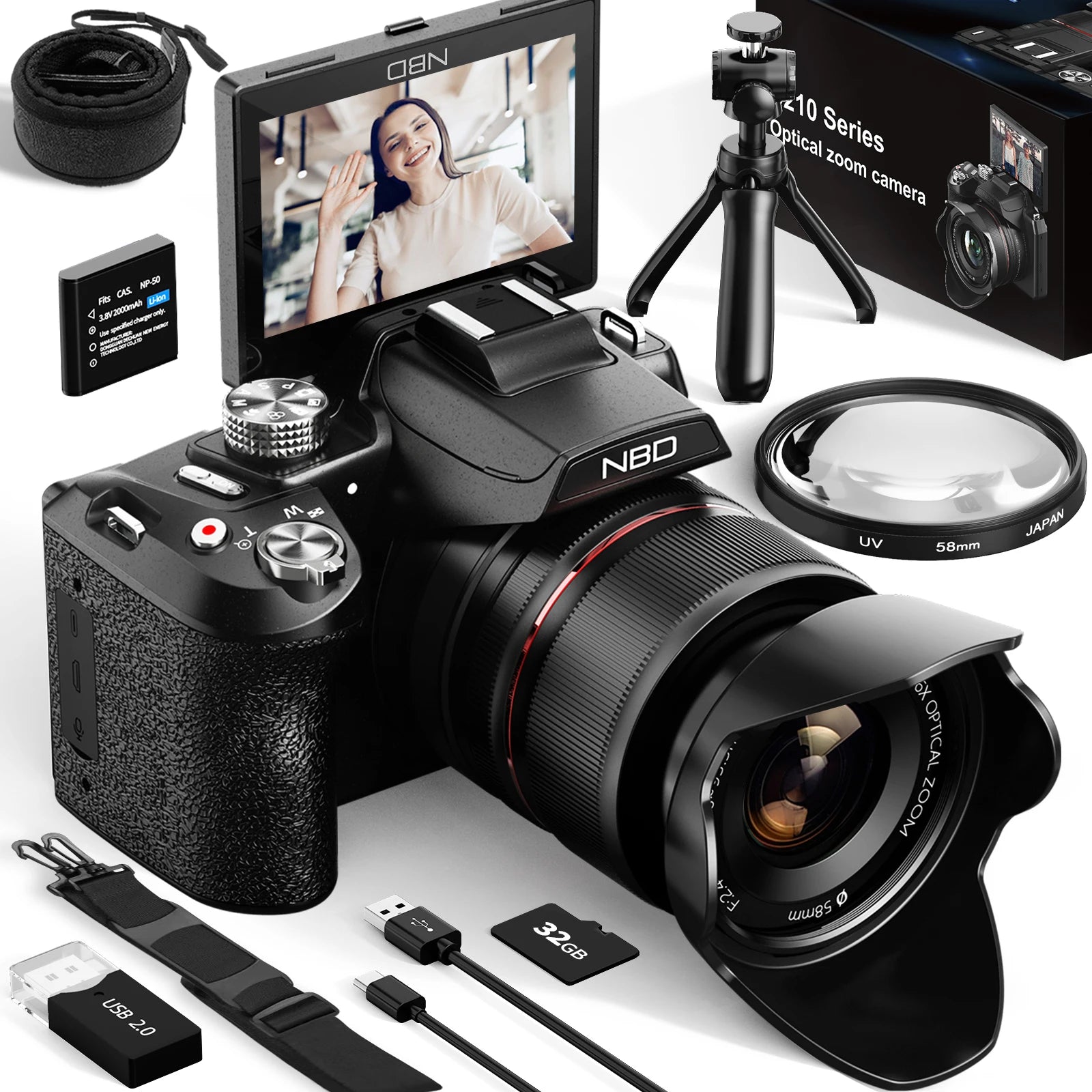5K Digital Camera  With 16X Optical zoom