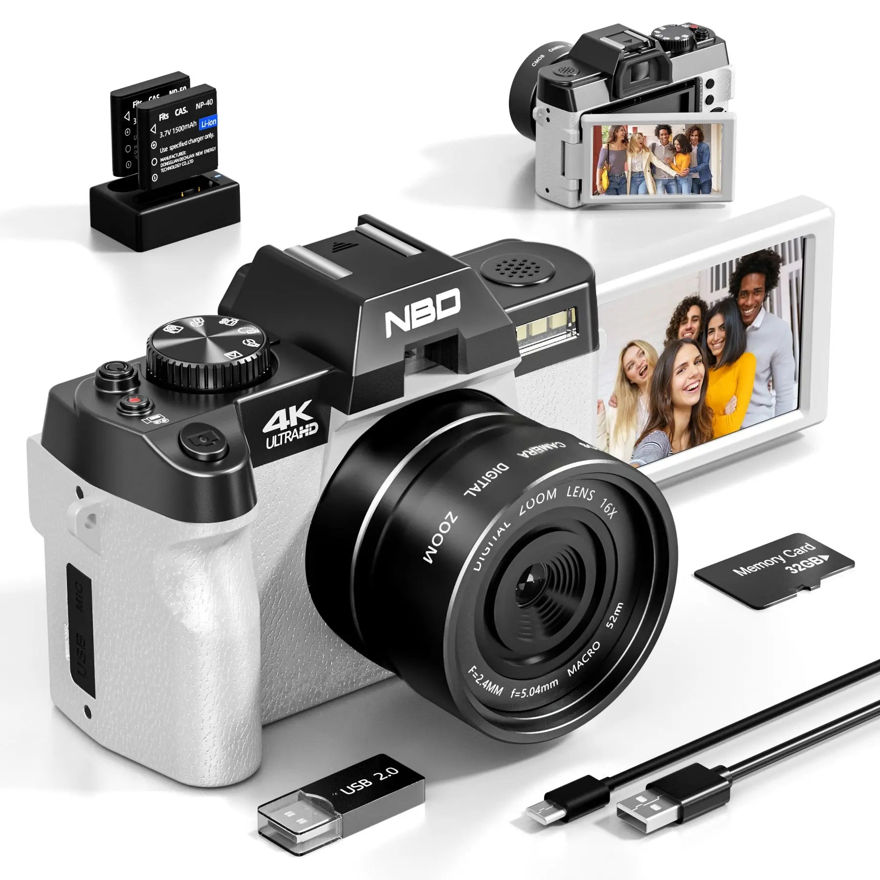 4K Digital Camera 48MP Pixel