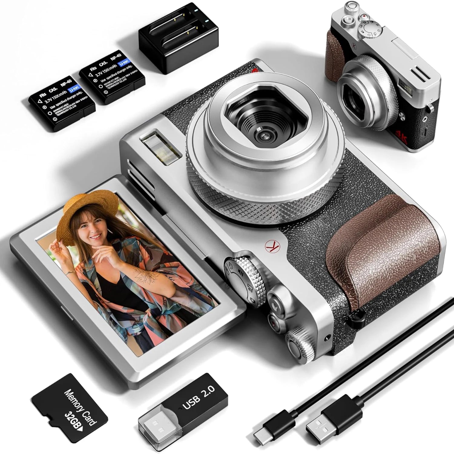 4K Digital Camera  With 18X  zoom