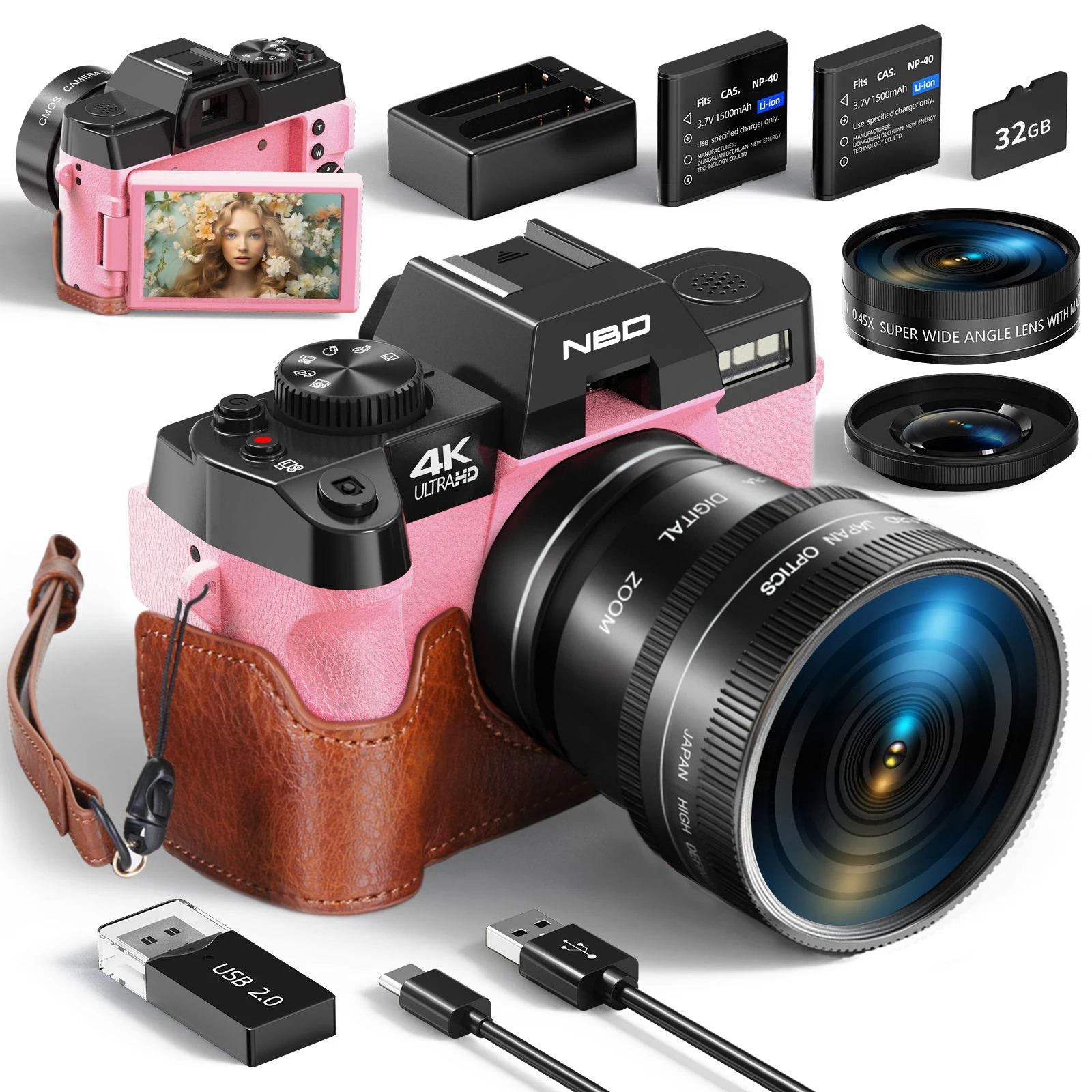 4K Digital Camera  With 16X Digital Zoom