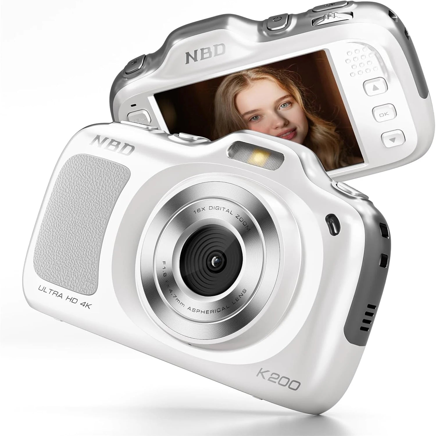 4K 64MP Digital Camera with 32GB SD Card
