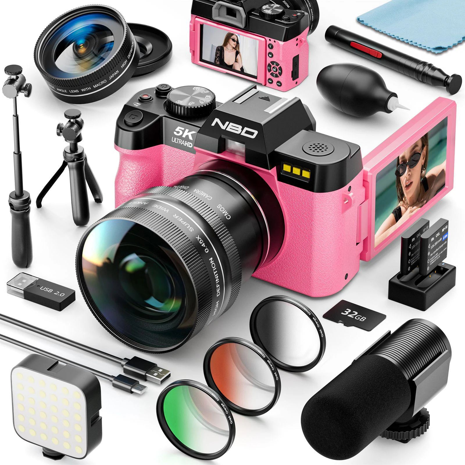 5K Digital Camera  With 16X Digital Zoom