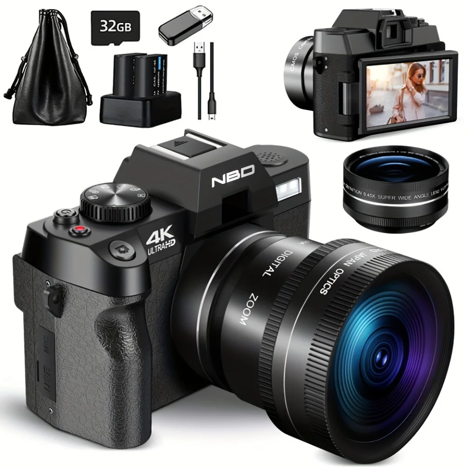 4K Digital Camera With 32GB SD Card