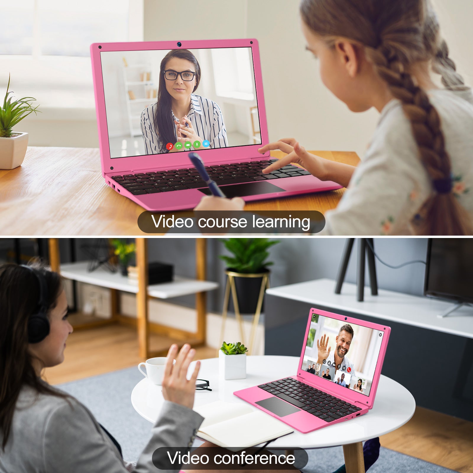 NBD Mini Laptop 10.1 inch Quad Core Powered Android 12.0 Netbook Computer with Bag, Mouse, and Mouse Pad for Kids