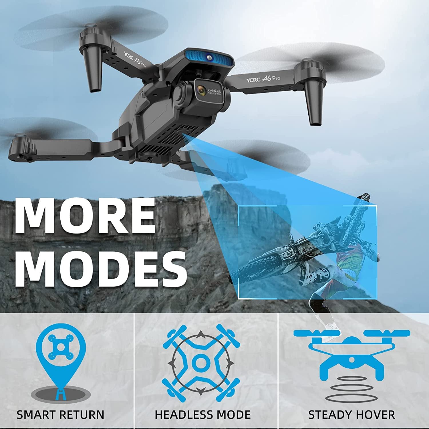 NMY A6 Pro GPS Drone - 2K HD Camera, WiFi FPV, 40mins Flight, Multiple Modes