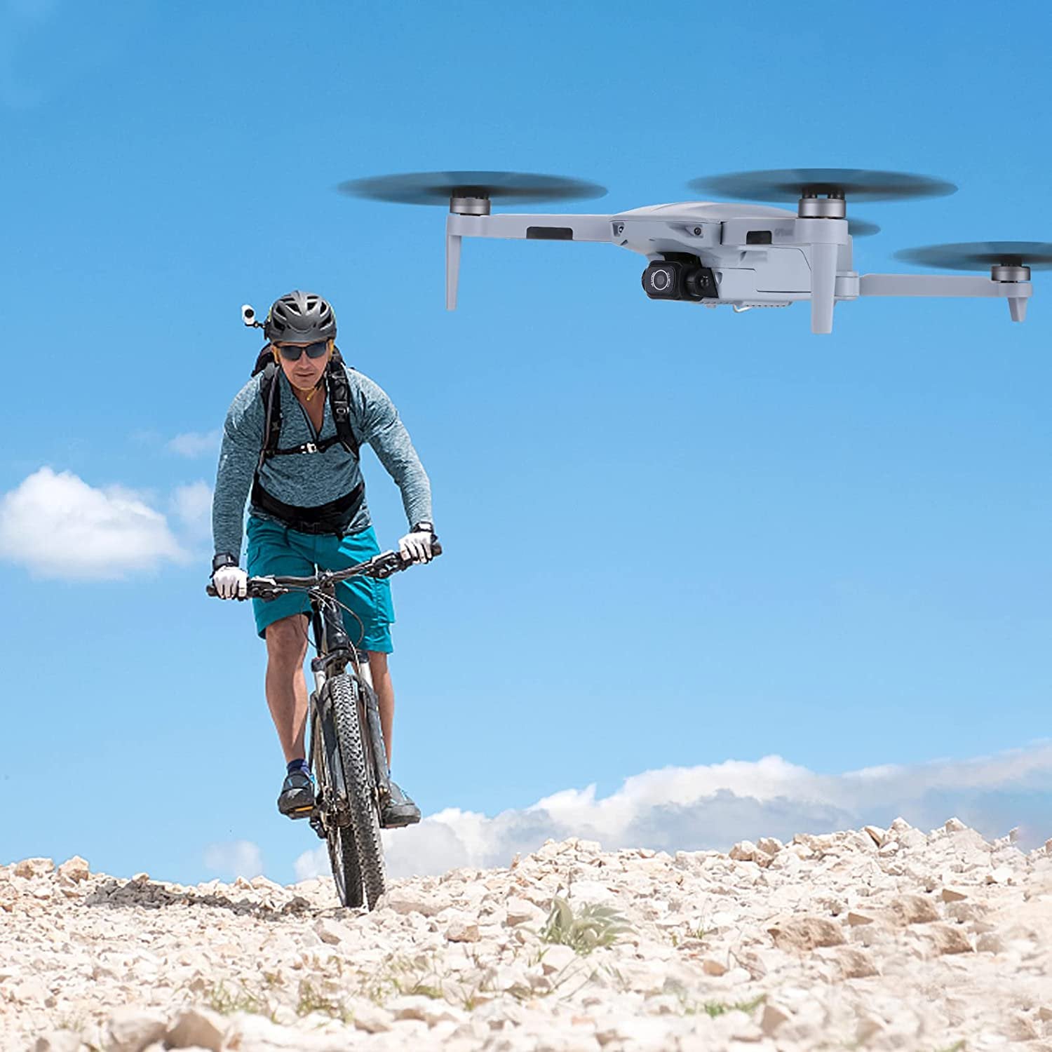 NMY 4K HD Camera Drone - GPS, 50mins Flight, Auto Return, Grey