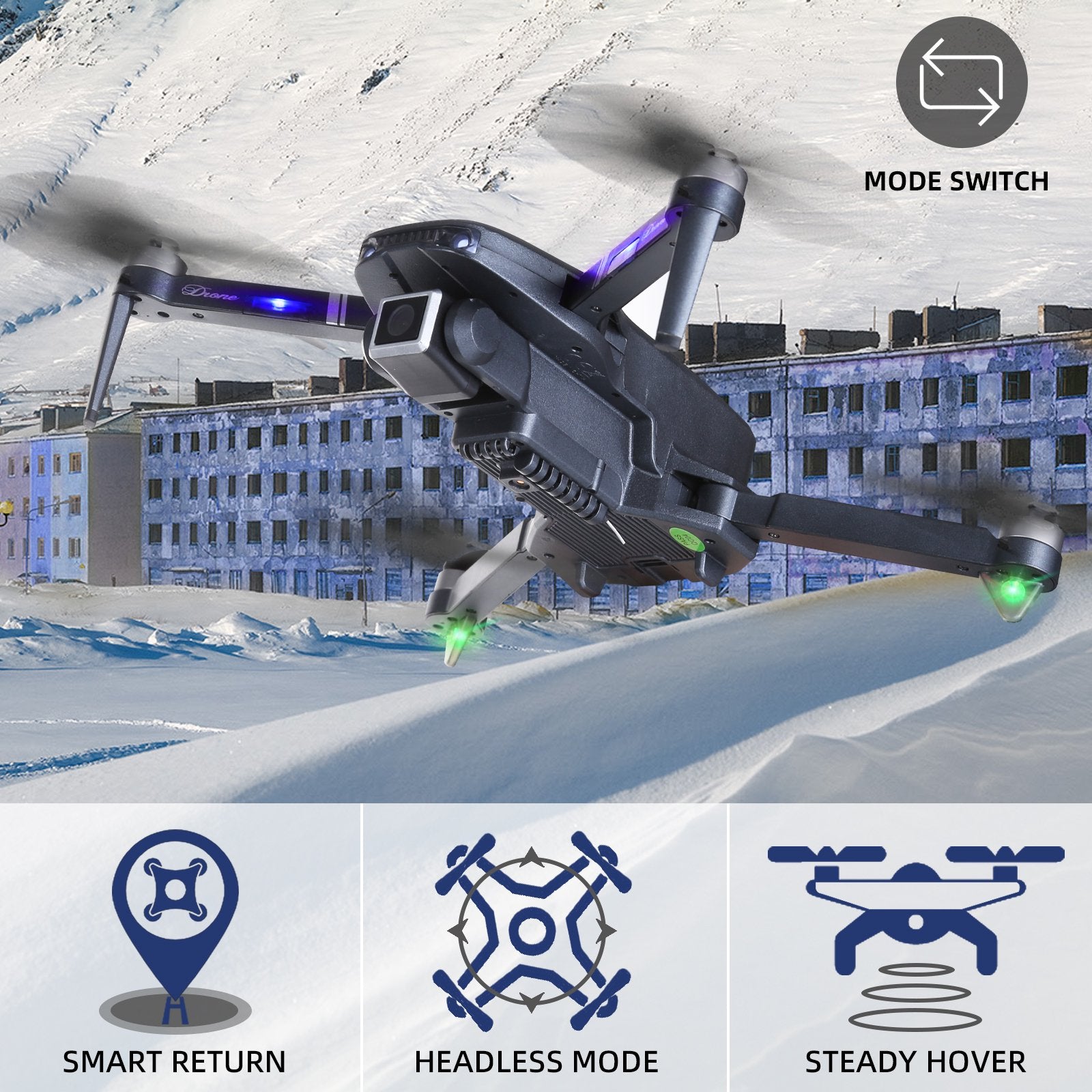 NMY 4K Camera Drones for Adults - GPS, Long Range, 5G FPV, Auto Return Home
